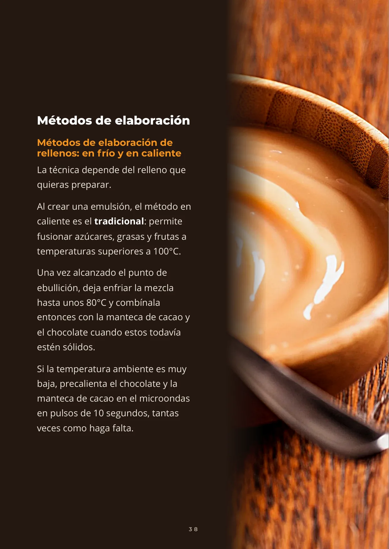 Página interior: los métodos de elaboración, en frío y en caliente, paso a paso