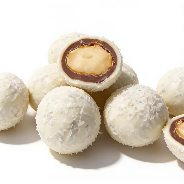 Gragea de Macadamia con leche y coco